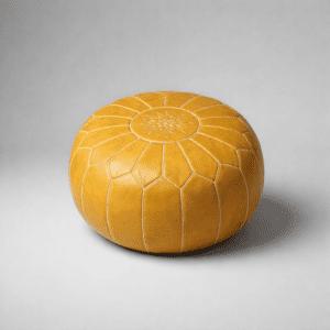 Leder-Pouf