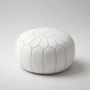 Leder-Pouf