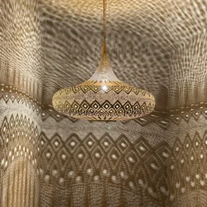 Moroccan Brass Pendant Lamp M