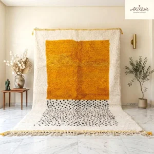 Beni Ourain Berber Hand-Knotted Wool Rug
